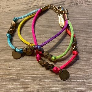 Ettika Summer neon gold bracelet